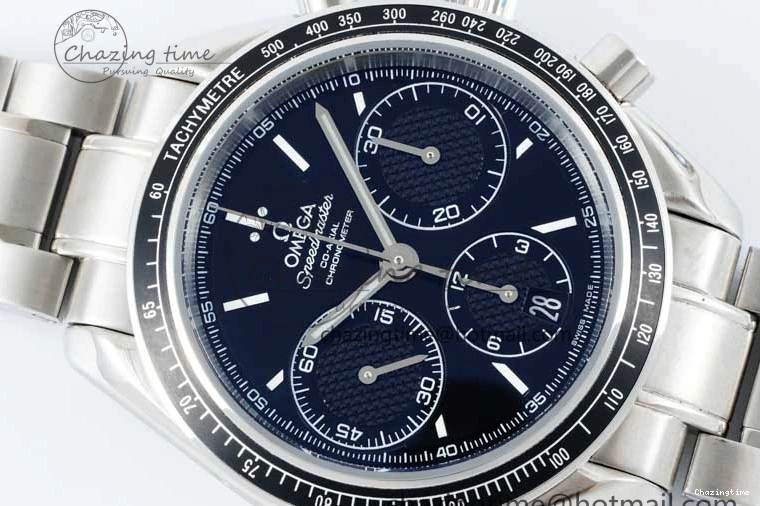 0320 Speedmaster Racing Master SS HKF Best Edition Black Dial on SS Bracelet A Versatile 7810